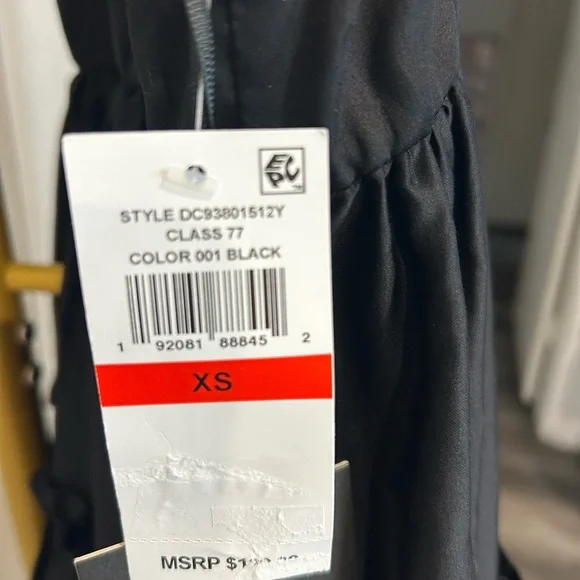 CeCe Black Tiered Mini Dress - Picture 8 of 8